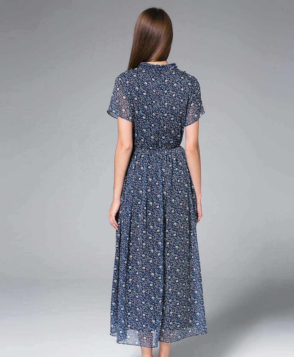 Dress -  Printed Chiffon Maxi Dress